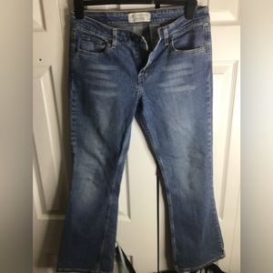 Levis Jeans Womens Juniors 9 Blue Low Rise Bootcut Stretch Denim 31x28